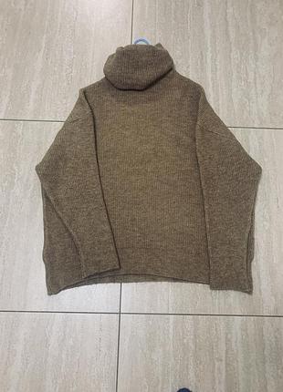 Теплый удлинений свитер 8