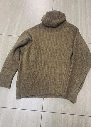 Теплый удлинений свитер 3