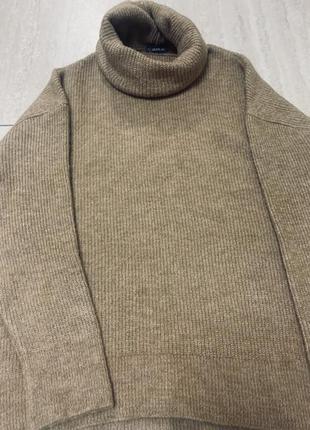 Теплый удлинений свитер 5