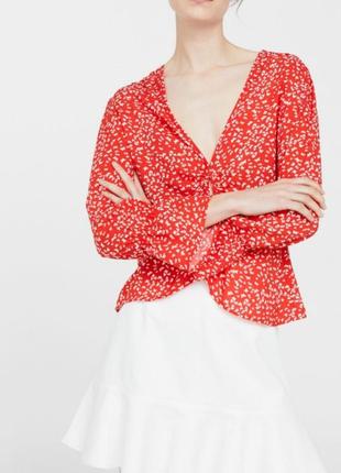Красивая нарядная блуза mango, размер m, l