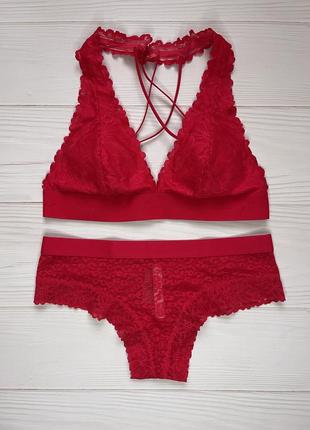 Кружевной комплект белья victoria's secret pink оригинал