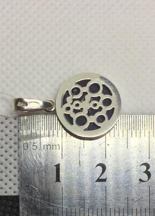 Новый родированый серебряный подвес авантюрин серебро 925 пробы5 фото