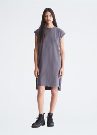 Женское платье calvin klein (ck solid t-shirt dress) c америки s,m