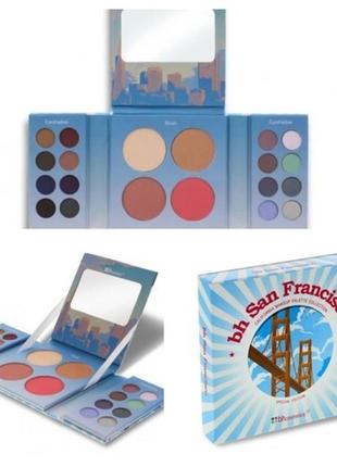 Компактна магнітна палетка bh san francisco eyeshadow&amp;blush (набір тіней і рум'ян).