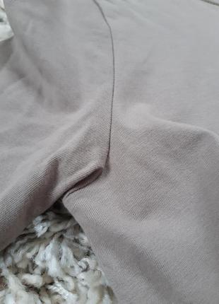 Комфортное коттоновое платье-футболка в цвете мокко, h&amp;m,  p. 4-65 фото