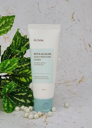 Крем з бета-глюканом iunik beta glucan daily moisture cream 60 мл