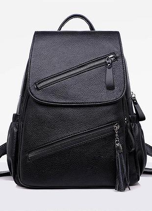 Жіночий рюкзак еко-шкіра black 1243