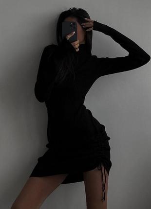 450 грн🖤жіноча сукня рубчик з зав’язками