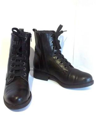 🥾🥾🥾 стильные демисезонные ботинки на шнуровке от бренда graceland, р.37 код b37032 фото