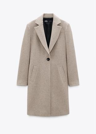 Пальто шерсть zara