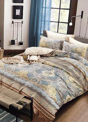 Постельное белье евро vie nouvelle classic cатин  ppcl-777 200х220