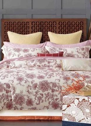 Постельное белье евро vie nouvelle classic cатин  ppcl-119 200х220