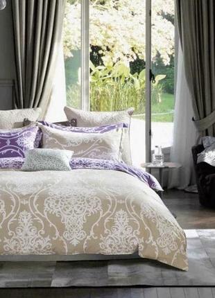 Постельное белье евро vie nouvelle classic cатин  ppcl-124 200х220