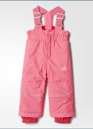 Штани adidas комбінезон дитячі рожеві sport