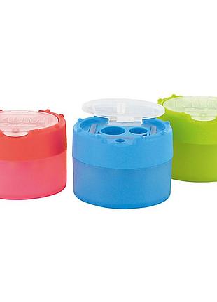 Точилка з конт. click clack pop, пластик., 2 відділення