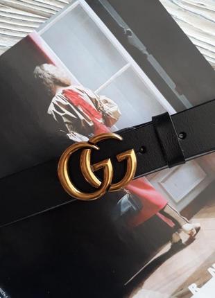 Ремінь пояс жіночий шкіряний в стилі gucci / ремень женский кожаный