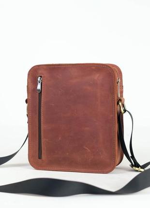 Мужская сумка "модель №43" винтажная кожа цвет коньяк