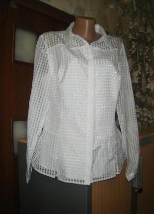 Шикарна ошатна блуза з ефектом 2-в-1, розмір м-l
