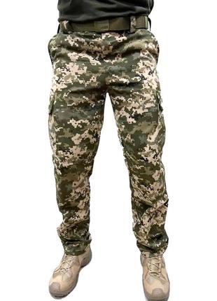 Теплые зимние штаны пиксель всу с флисовой подкладкой для военных, рыбаков и охотников