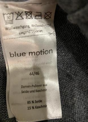 Сіра водолазка,светр  шовк кашемір blue motion3 фото