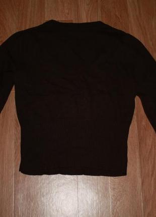 Джемпер next легкий вязанный свитер клетка длинный рукав m на рубашку2 фото