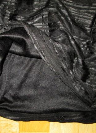 Спідниця коротка чорна amisu сувора облягає s-m фактурна2 фото