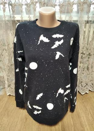 Pull&bear. теплый свитшот двунить. плотная ткань.
