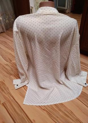 Шикарная блуза туника винтаж шёлк, 54-582 фото