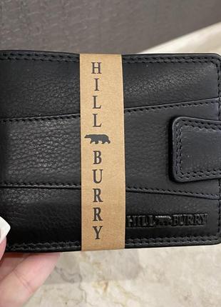 Hill burry портмоне чоловіче hillburry чорне портмоне горизонтальне