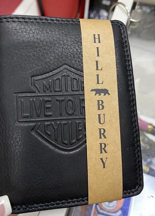 Hill burry мужское портмоне чёрное hillburry вертикальное портмоне
