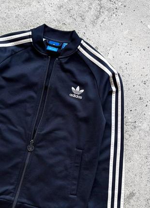 Adidas blue bomber jacket підлітковий бомбер, куртка2 фото