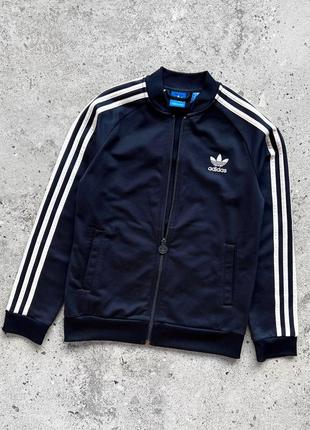 Adidas blue bomber jacket підлітковий бомбер, куртка1 фото