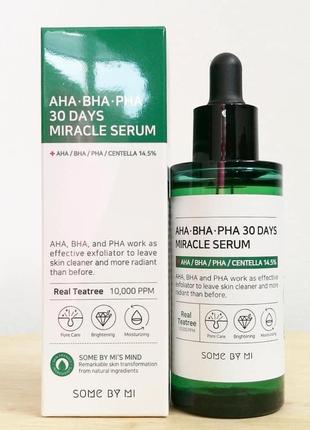 Кислотная сыворотка для лица some by mi aha.bha.pha 30 days miracle serum2 фото