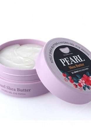 Гідрогелеві патчі для очей олією ши та перлами koelf pearl & shea butter eye patch1 фото