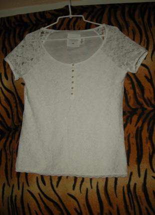 Супер блуза белого цвета р.м-180грн.