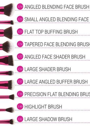 Кисти для макияжа bh cosmetics sculpt and blend fan faves - 10 piece brush set