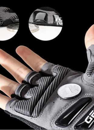Велосипедные перчатки без пальцев kyncilor s черный2 фото