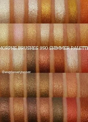 Палетка теней morphe 35os (35 color shimmer nature glow eyeshadow palette)3 фото