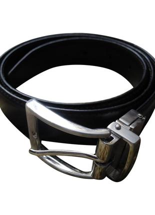 Мужской ремень черный коричневый кожа bhs m