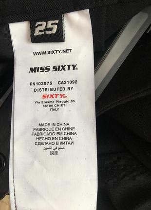 Брендовые брюки miss sixty! стильные черные брюки!4 фото