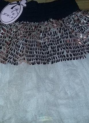 Секси мини юбочка бежевая пышная пачка m