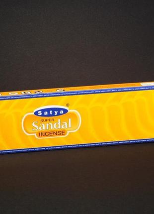 Схвалення super sandal (сандал) від satya (сатья) — натуральні, індійські, пилцеві, 20 г