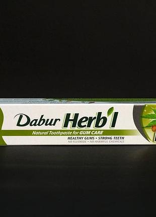 Зубна паста без фтору dabur herb'l neem (дабур нім) 100 г