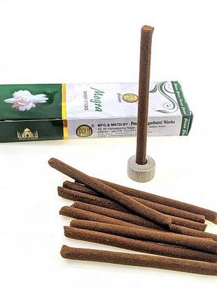 Безосновні аромапалички жасмін mogra dhoop sticks paw 10 шт