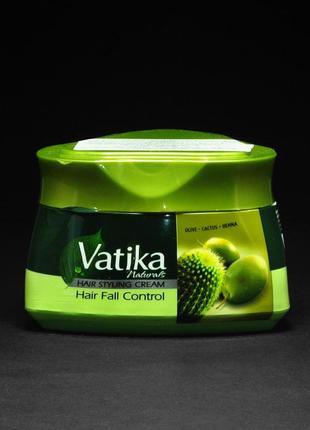 Крем для волос vatika naturals hair fall control с оливкой, кактусом и хной - от выпадения, 140 мл