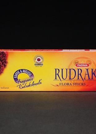 Благовония rudraksh mala от фирмы padma - это пыльцевое благовоние, с приятным древесно-фруктовым ароматом1 фото