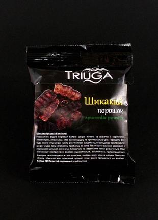 Порошок шикакай - натуральний сухий шампунь triuga 50 г