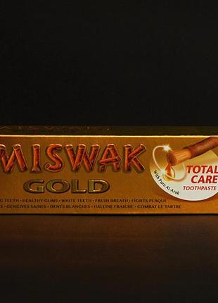Зубна паста без фтору dabur miswak gold (дабур місвак голд) 170 г