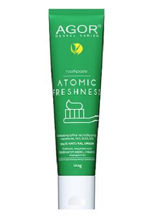 Натуральна комплексна зубна паста atomic freshness agor 100 г1 фото