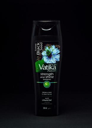 Шампунь vatika black seed от dabur с черным тмином - для силы и блеска, 200 мл